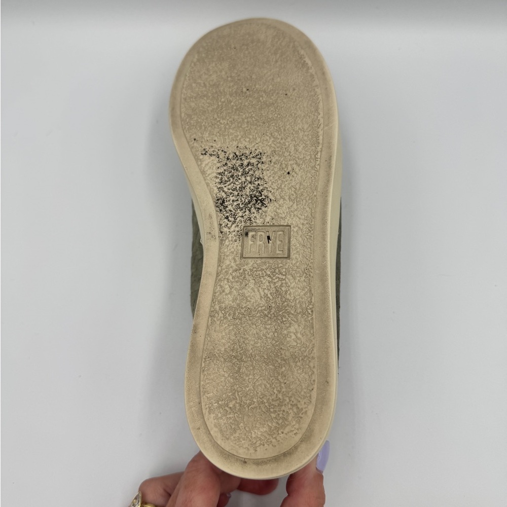 Frye Women’s Lena Low Lace Suede Sneaker, Olive Green, SIZE: 7 - Picture 12 of 12